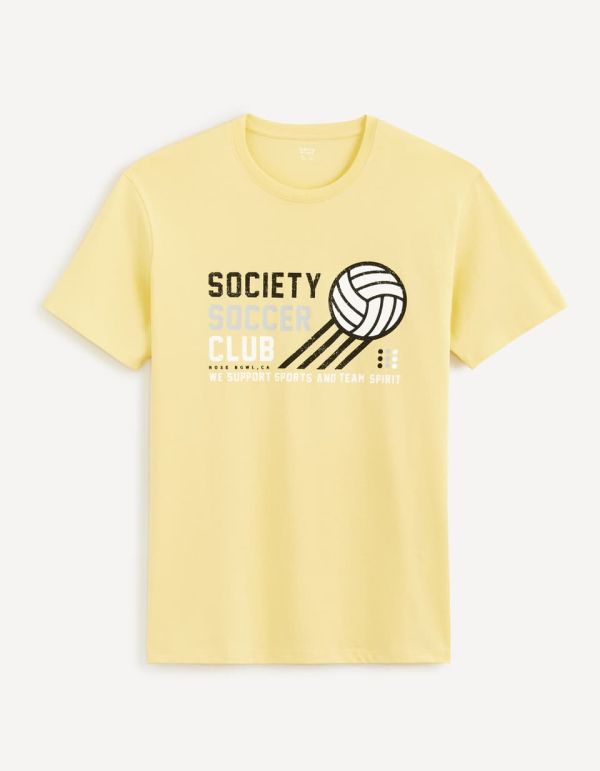 T-shirt col rond 100% coton