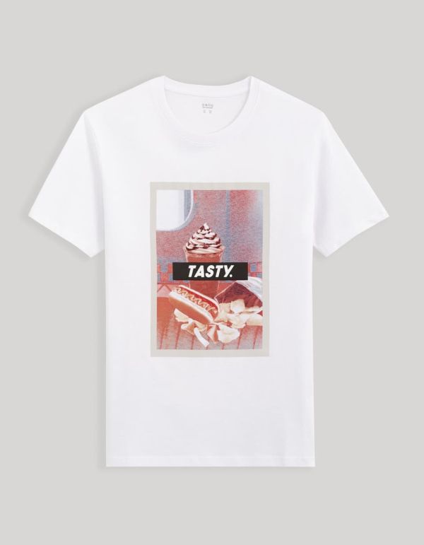 T-shirt col rond 100% coton