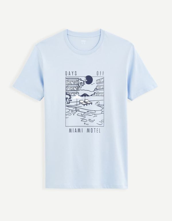 T-shirt col rond 100% coton