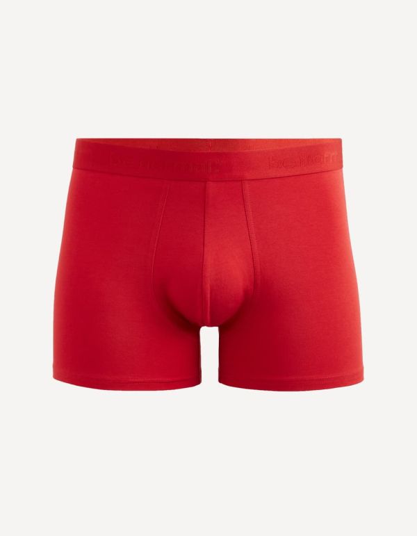 Boxer en coton stretch - rouge