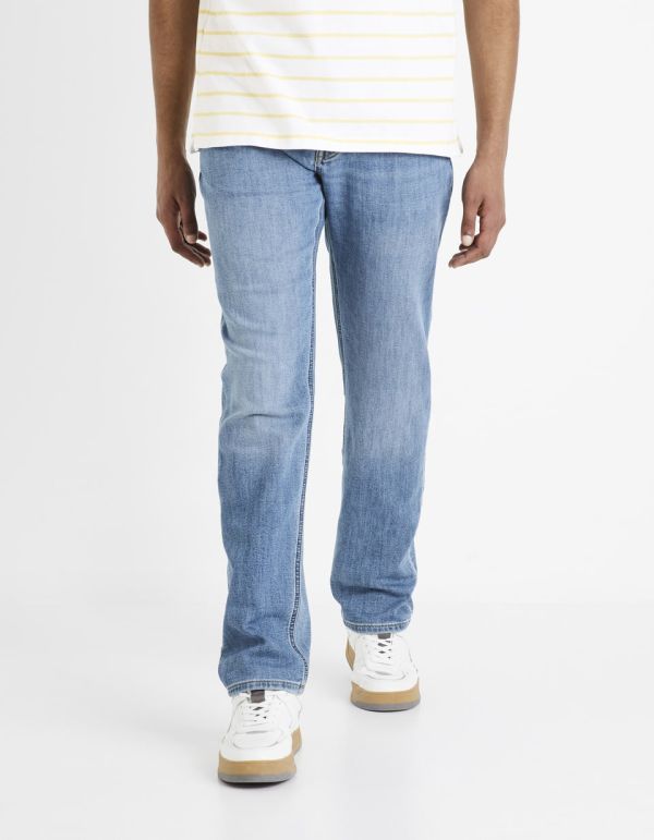 Jean straight C15 3 longueurs - bleached