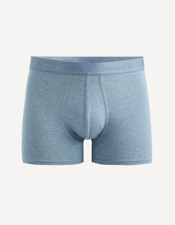 Boxer en coton stretch - bleu