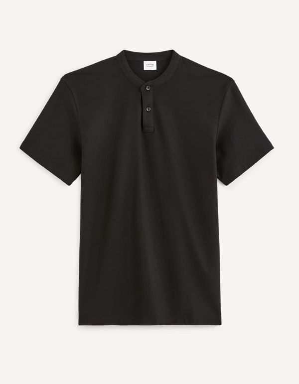 Polo piqué 100% coton - noir