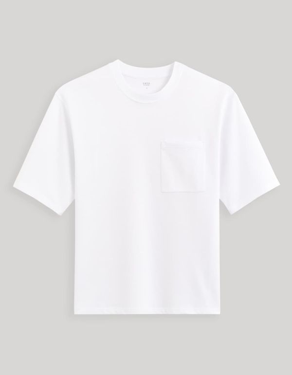 T-shirt col rond - blanc