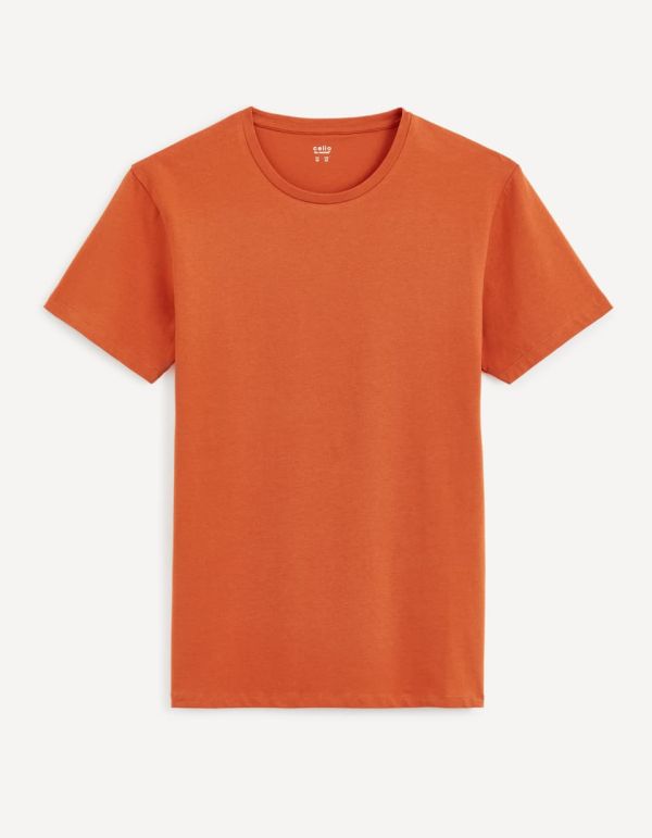 Essentiel - Le T-shirt slim terracotta