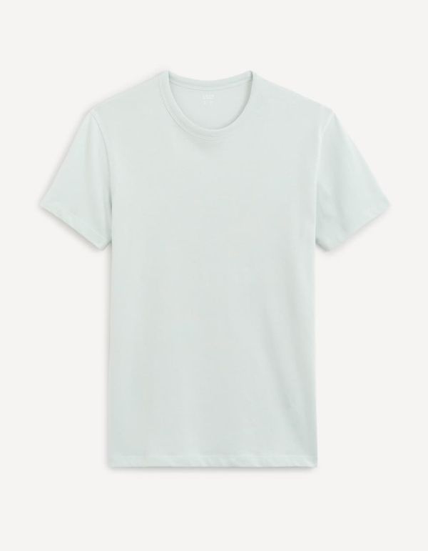 T-shirt col rond 100% coton - menthe