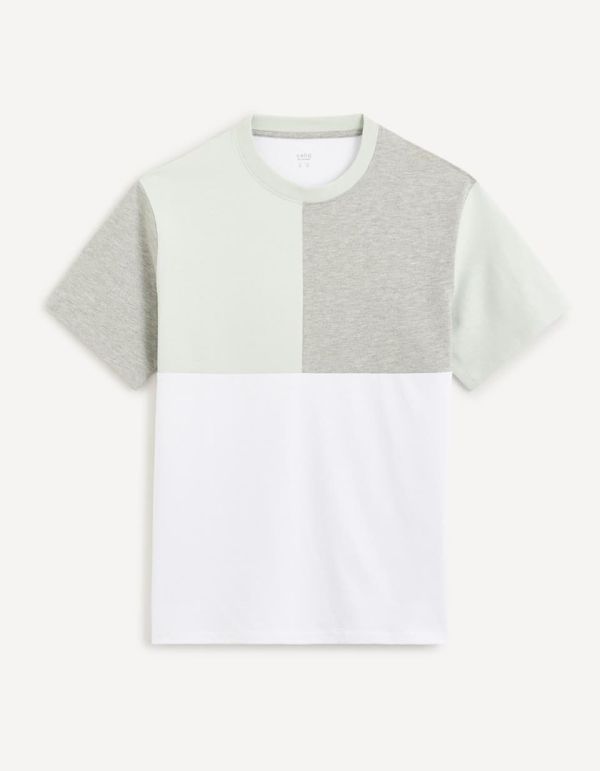 T-shirt col rond 100% coton - vert