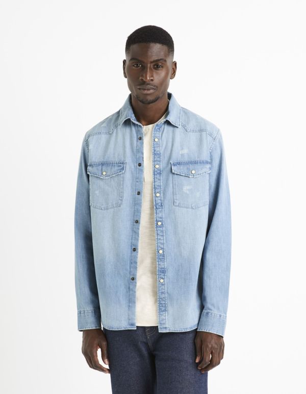 Chemise en jean regular - brut