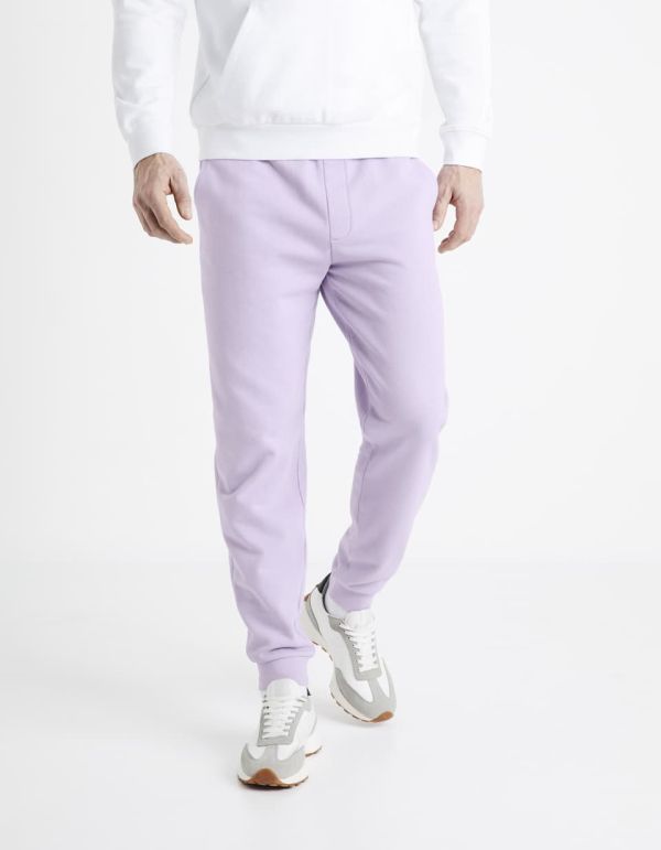 Jogging 100% coton - mauve