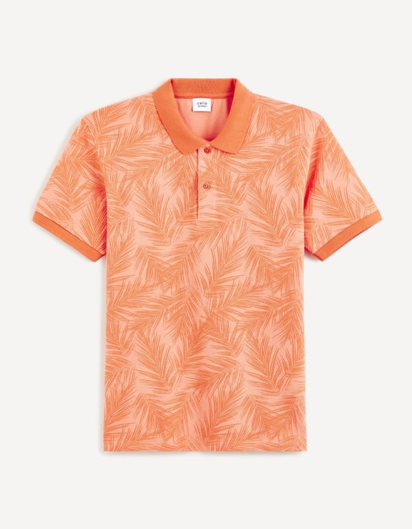 Polo piqué 100% coton - terracotta