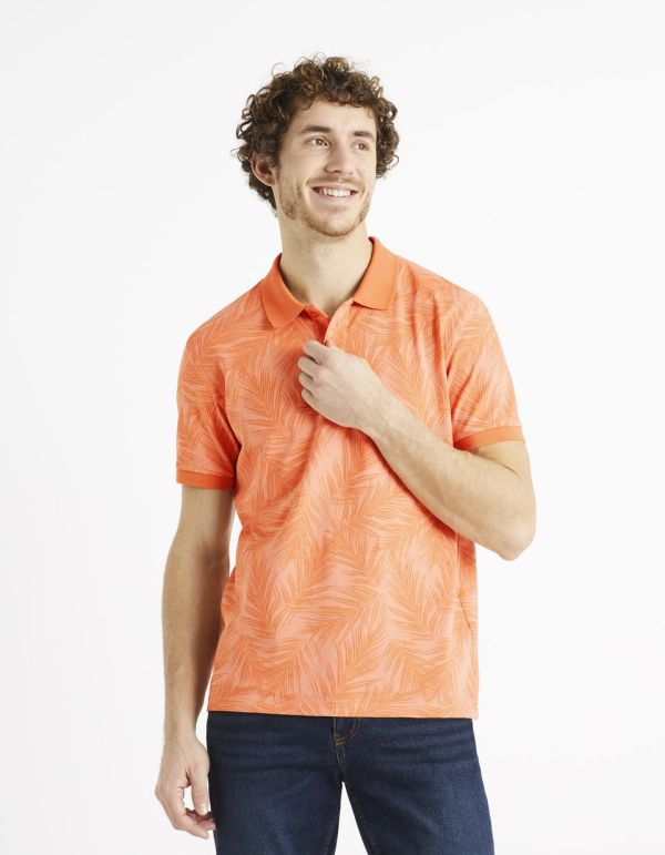 Polo piqué 100% coton - terracotta