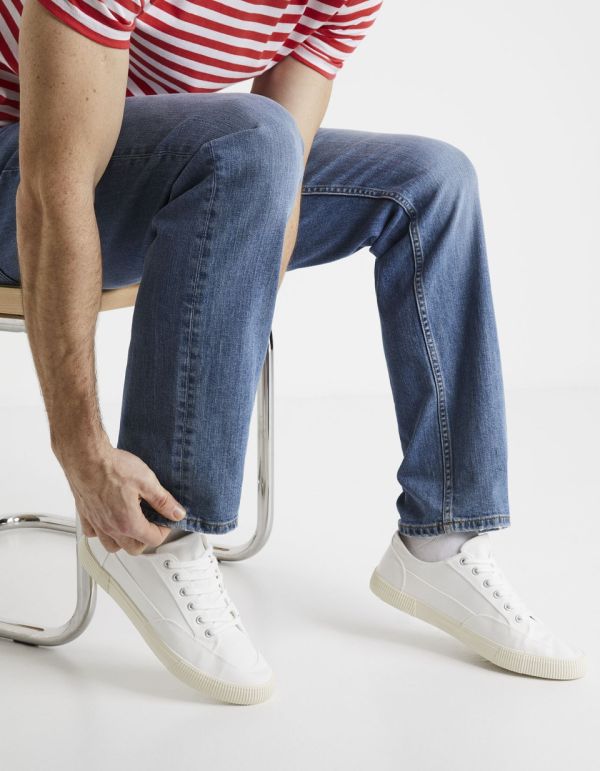 Basket coton mélangé - blanche