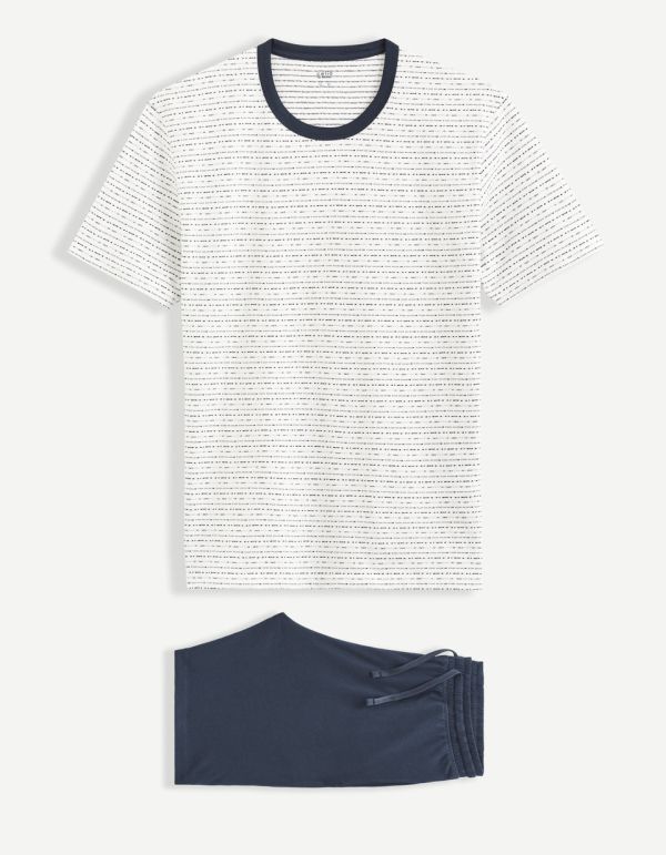 Pyjama manches courtes et short 100% coton