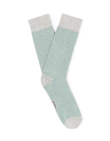 Chaussettes hautes sport 100% coton - turquoise