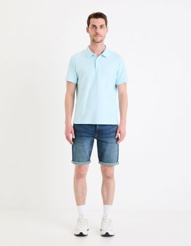 Bermuda en jean - bleu