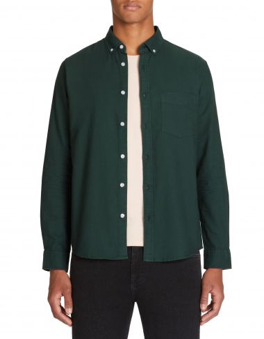 Chemise regular oxford 100% coton - vert
