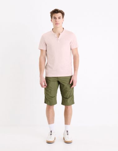 Short cargo 100% coton - kaki