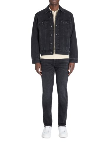 Veste trucker col chemise - noir