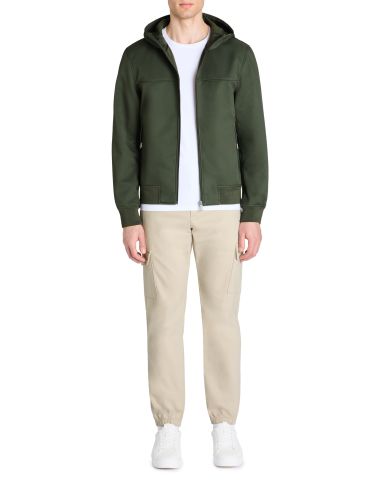 Blouson capuche fixe - kaki