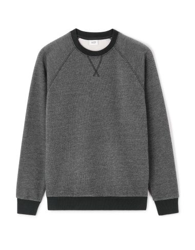Sweat regular col rond 100% coton - gris