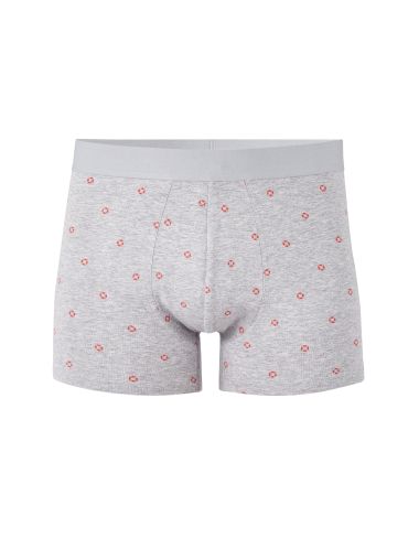 Boxer imprimé - gris chine