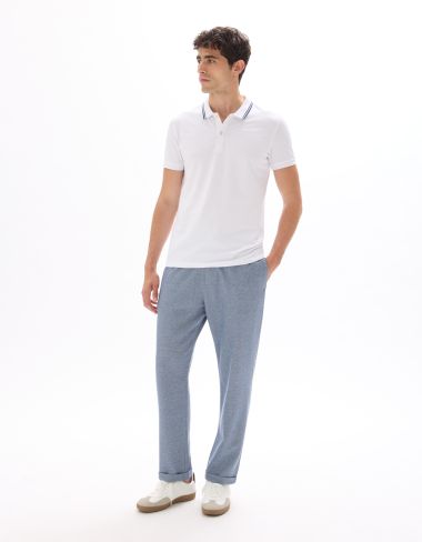 Pantalon 24H slim stretch - bleu moyen