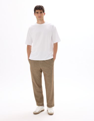 Pantalon 24H slim stretch - marron clair