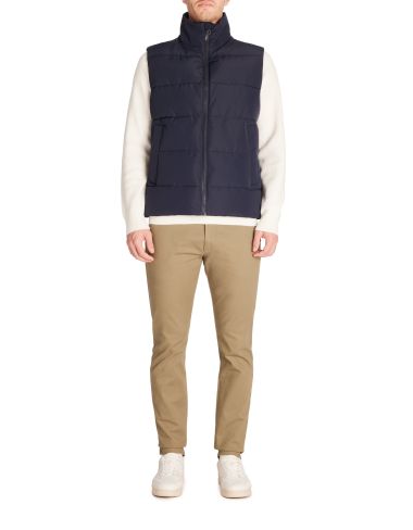 Doudoune sans manches col montant - marine