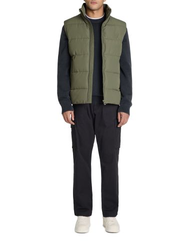 Doudoune sans manches col montant - vert