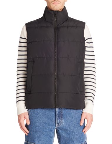 Doudoune sans manches col montant - noir