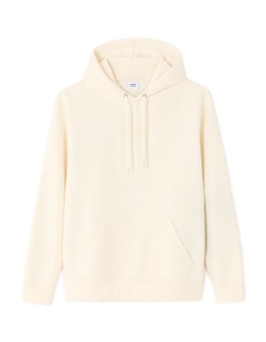 Sweat regular capuche coton mélangé - beige