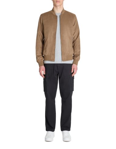 Veste col bomber - marron