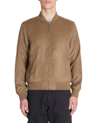 Veste col bomber - marron