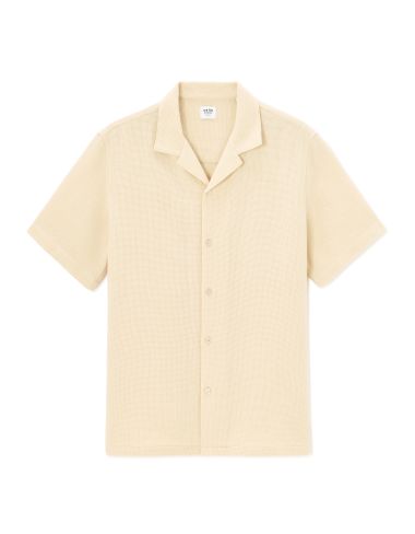 Chemisette regular slubbés 100% coton - beige