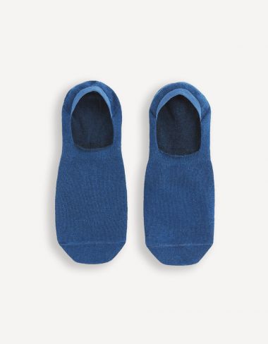 Chaussettes invisibles en coton mélangé - pétrole