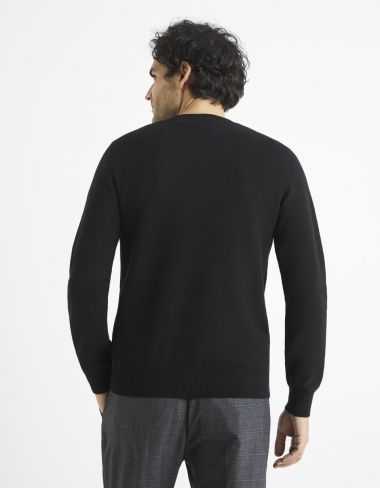 Pull col rond 100% coton