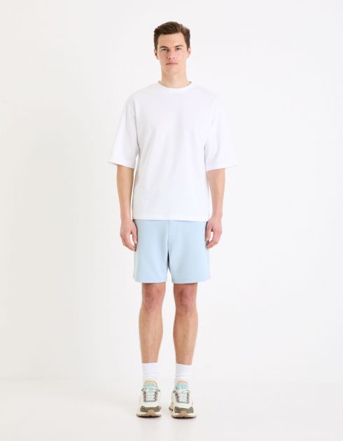 Short en molleton - bleu ciel