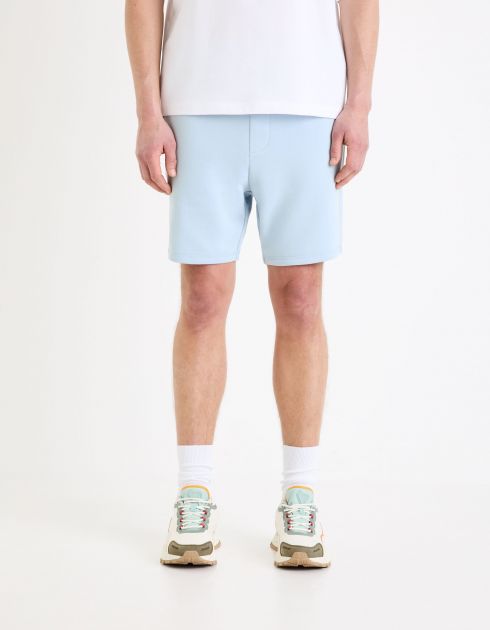 Short en molleton - bleu ciel