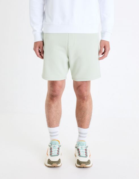 Bermuda en coton - bleu