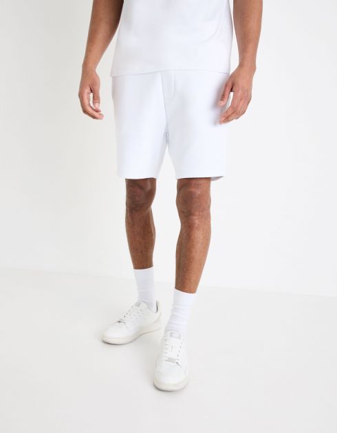 Short en molleton - blanc