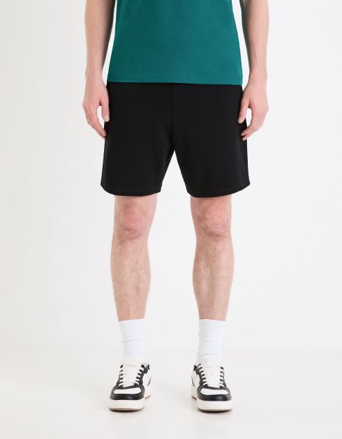 Short en molleton - noir