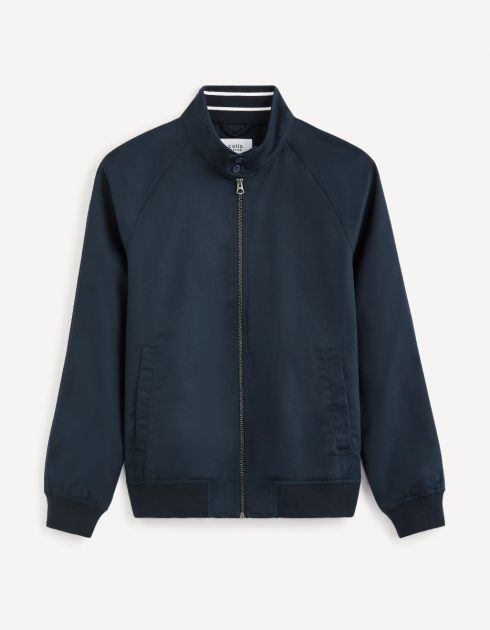 Blouson col montant boutonné - marine