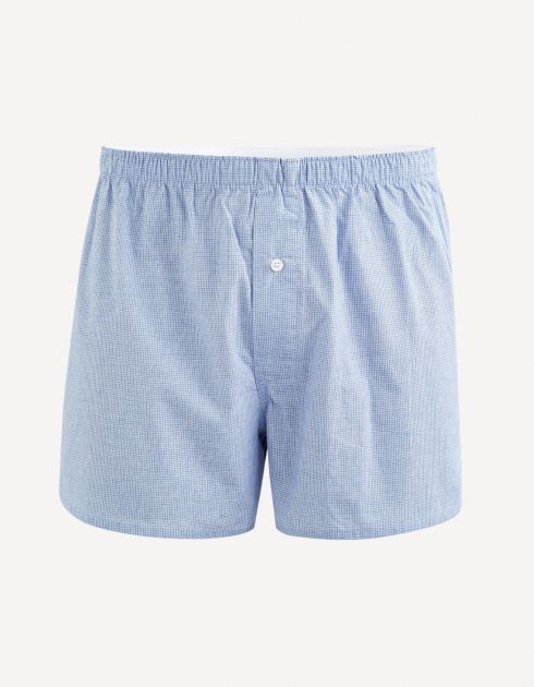 Caleçon 100% coton - bleu ciel