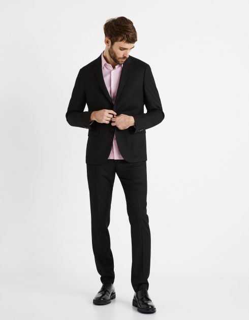 Chemise  slim 100% coton oxford - rose