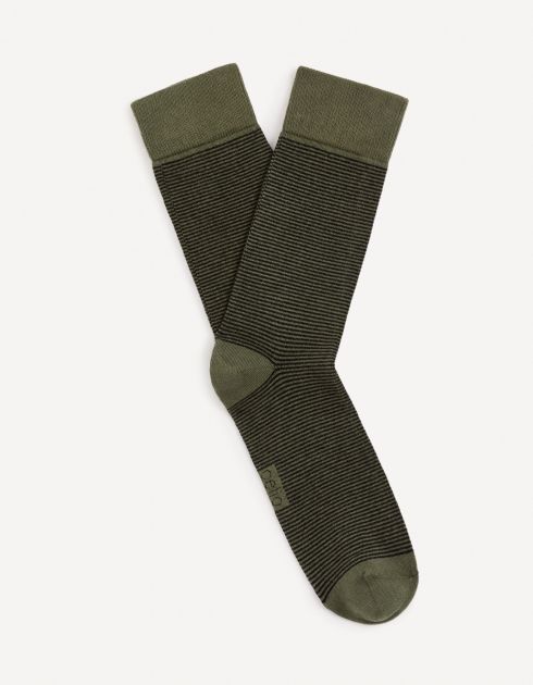 Chaussettes hautes coton - marine