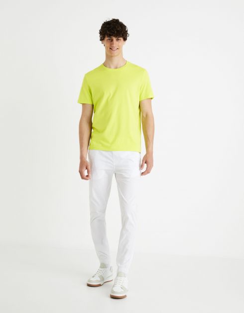 T-shirt col rond 100% coton - vert