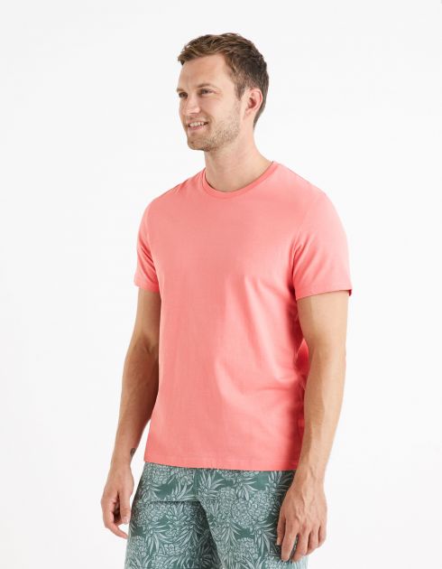 Essentiel - le T-shirt regular 100% coton - rose