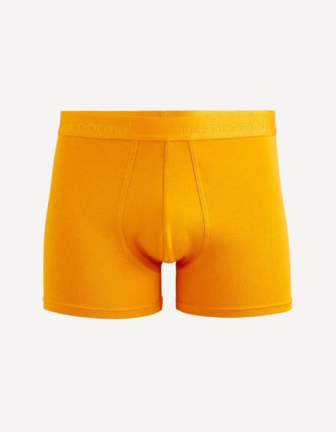 Boxer en coton stretch - jaune