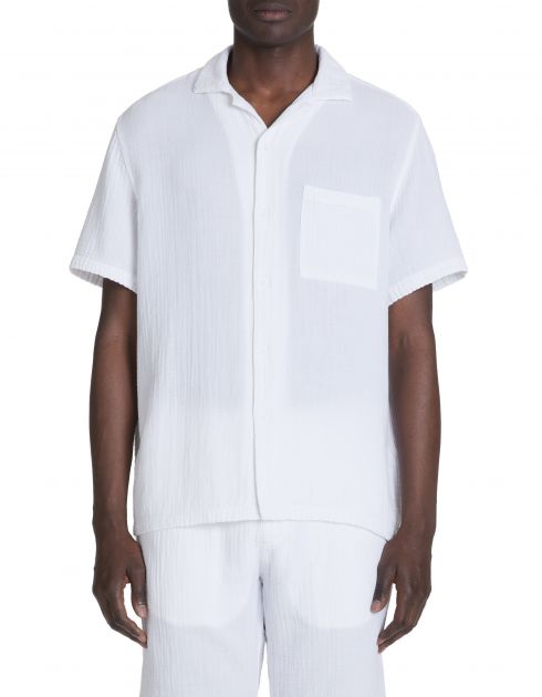 Chemisette regular en gaze de coton - blanc