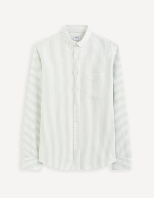 Chemise regular 100% coton oxford - vert clair